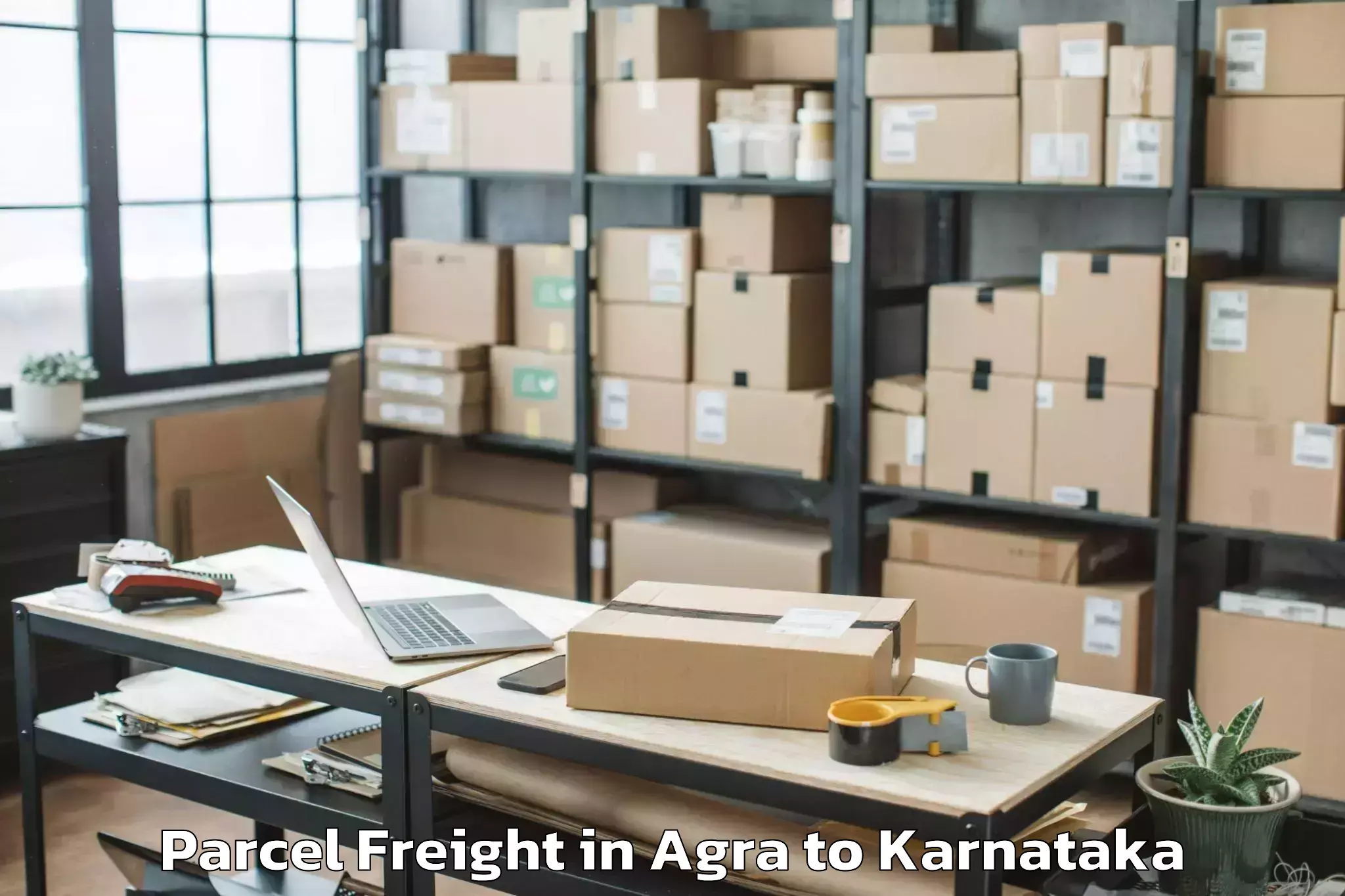 Book Your Agra to Konanur Parcel Freight Today